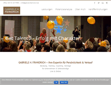Tablet Screenshot of gabriele-faehndrich.de